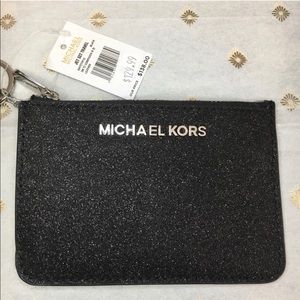 Michael Kors Small Black Glitter Wallet